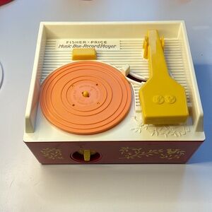 Fisher-Price Music Box Record Player - Pink and Yellow